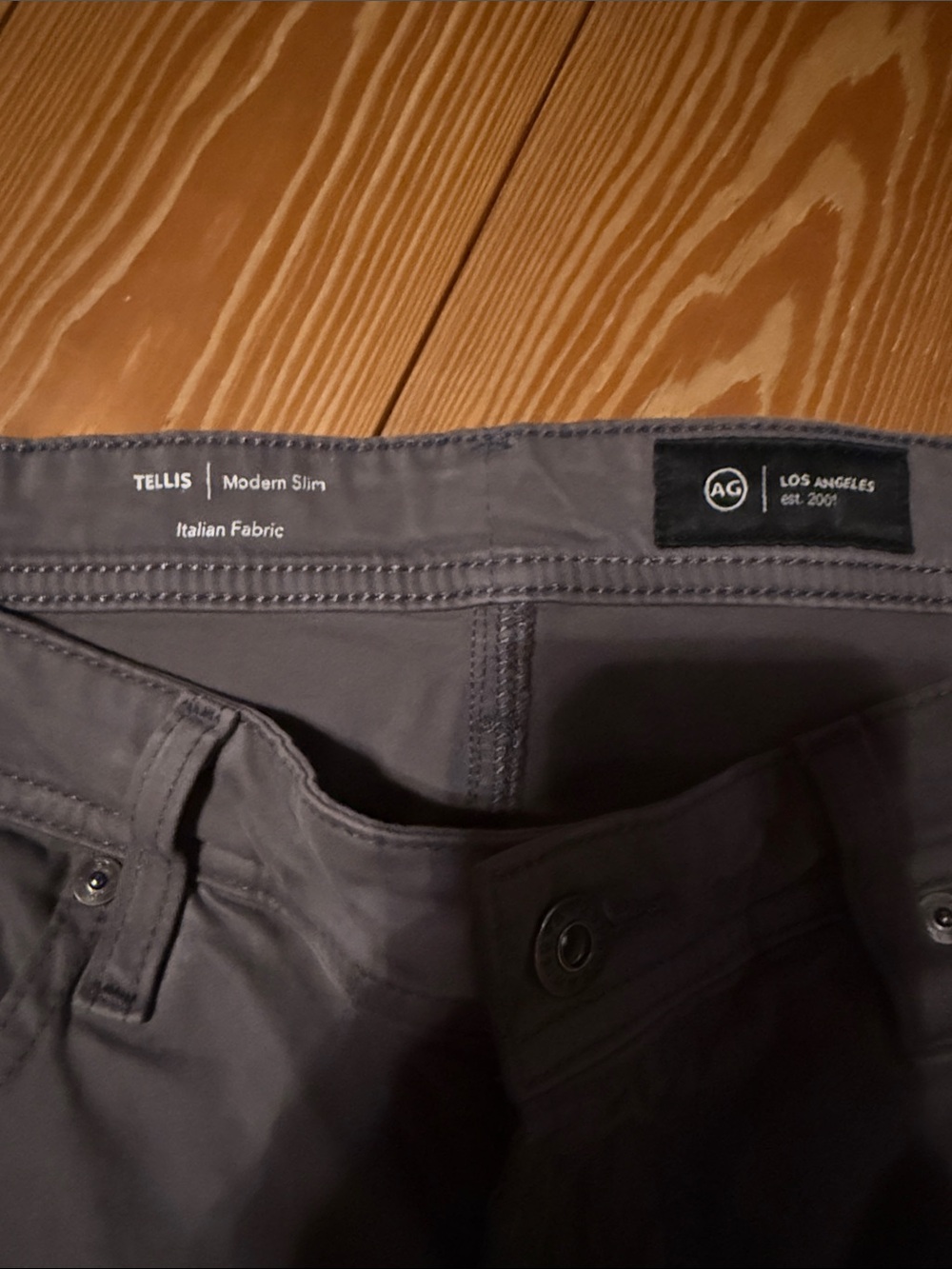 AG Adriano Goldschmied Tellis Modern Slim Pants in Gray - Picture 2 of 4